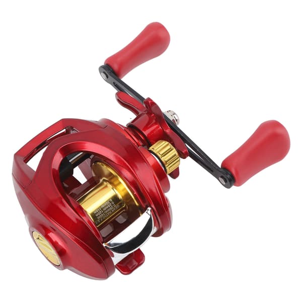 Glat metal-baitcasting fiskehjul til udkast og indspinning i hav, sø og floder - højrehåndet