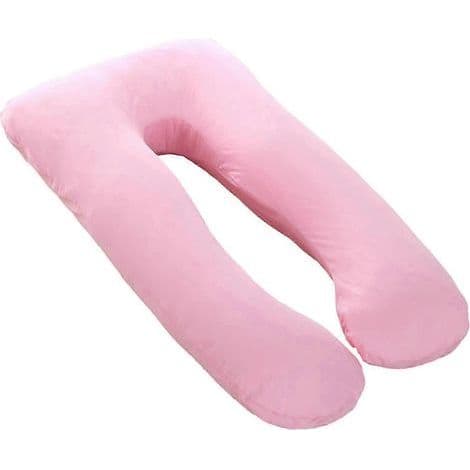 U-formet graviditetsputetrekk i bomull, vaskbart og komfortabelt, for sidepute [PB] Rosa-AquaForge