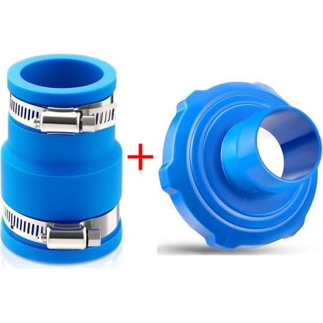 Poolsugeslangeadapter – Erstatningsfitting til Intex Bestway separator slange (grå)