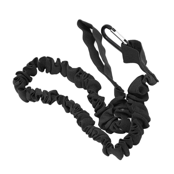 Elastisk snor til kajakpagaj, letvægtsnylon, alsidig, til kano, surfing, fiskeri, sort