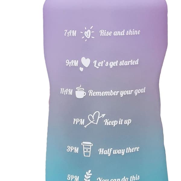Vuotamaton gradienttipullo pillillä, 2000 ml, yhden kosketuksen avaus, kahva, selkeä mitta-asteikko