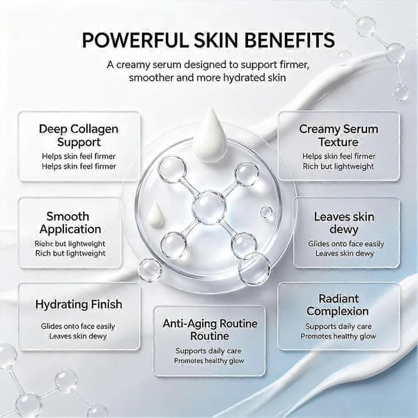 Maison Cosmetics Deep Collagen Serum - Revitaliserende Hydrerende Kremessens