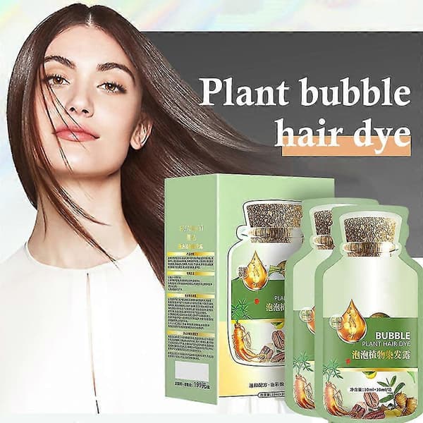 Plantebaseret hårfarve, rigt skum, yderst effektiv hårfarve, velegnet til hverdagsmakeup. coffee brown