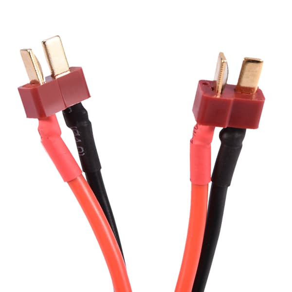 Parallel adapterkabel T-stik 1 hun til 2 han 14AWG LiPo batteri RC drone
