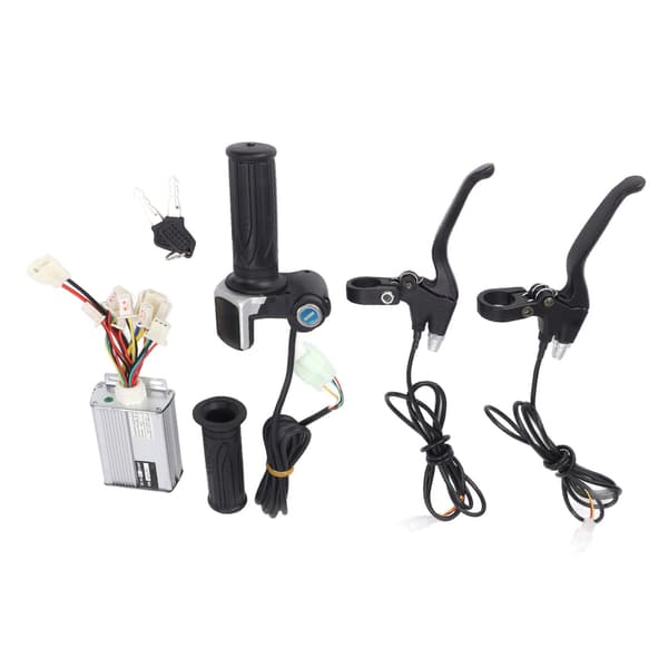 48V 1000W Elcykel Controller Kit med Drejegashåndtag og Aluminium Bremsegreb