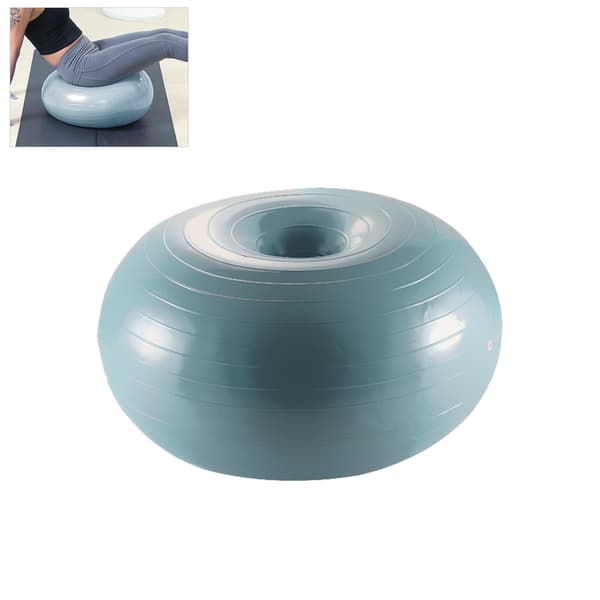 Yogamunkboll för coreträning, balans och pilates med uppblåsningspump