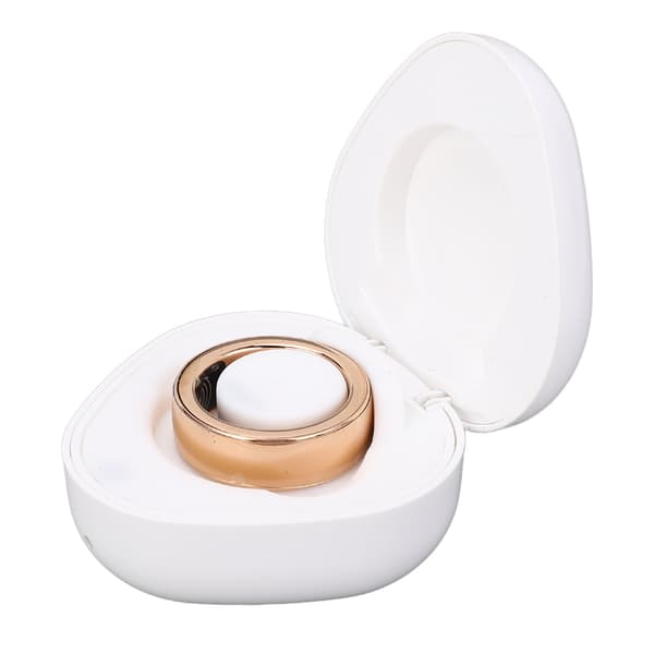 HR214 Smart Ring Søvnmonitor Skridttæller IP68 Fitness Tracker Guld 17
