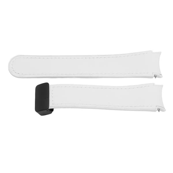 Silikone armbånd med quick release og magnetisk spænde til Watch 6, 5 og 4, hvid.