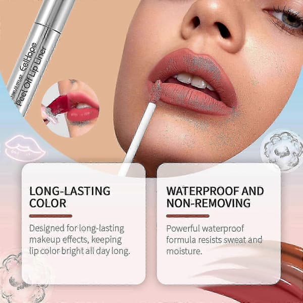 lipgloss, peel-off gloss, læbestift, peel-off gloss