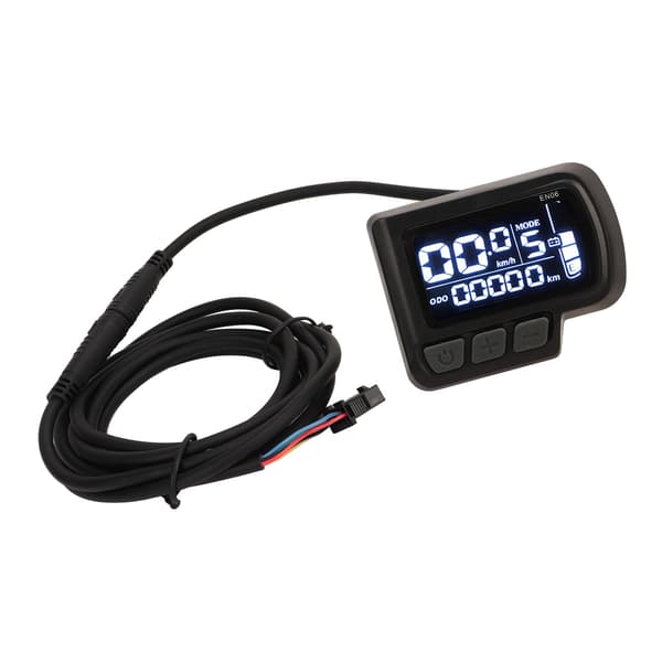 Vanntett kablet LCD-panel for elektriske sykler med enkel installasjon, laget av ABS-materiale.