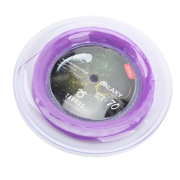POWERTI BX70 Högelastisk Nylon Badmintonsträng 0,7 mm 200 m Lila för Racketar