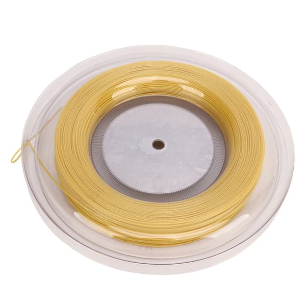 Polyester Tennisracketsträng 1,25 mm Dubbelsöm Mönster Hållbar 200M Guldgul för Tonåringar