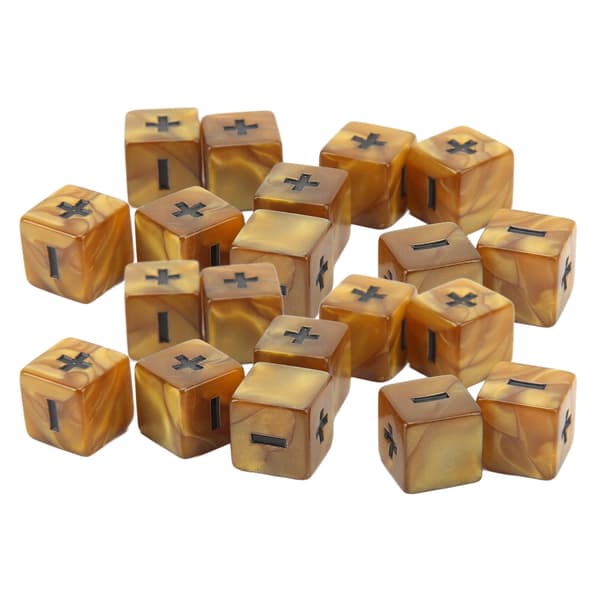 20 matematiske terninger 16 mm symboler addition subtraktion til tidlig barndomsuddannelse gradient guld