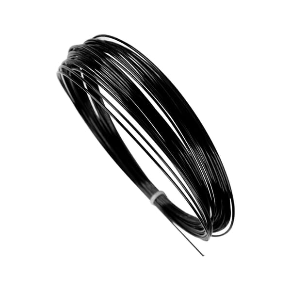 Professionell Hex Tennissträng, Slitstark, 12m/39.4ft, Svart Polyester