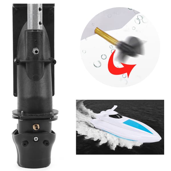 Kraftinsprutningspump för vattenpropeller med propeller för 30-50 cm fjärrkontrollbåt