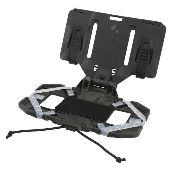 Multifunktionel foldbar nylon silikone vest telefonholder til MOLLE træning, sort, CP