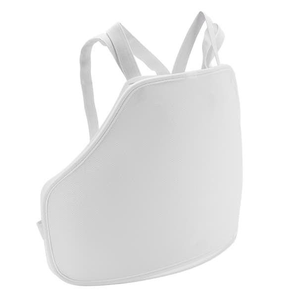 Bröstplatta för män, FIE-certifierad, högresistent plast, lättvikt, ergonomisk, storlek M