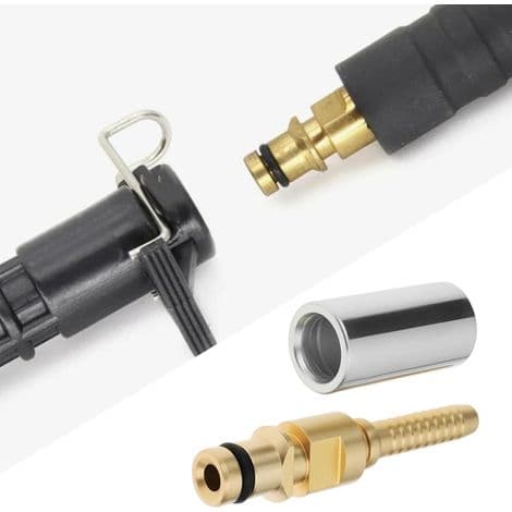 Sæt med 4 lynkoblingsadaptere til 6 mm slanger kompatible med Karcher K2 til K7 højtryksrenserslanger