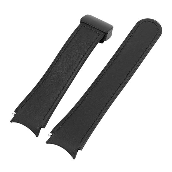 Sort silikonearmbånd med magnetisk quick-release spænde til Watch 6, 5 og 4