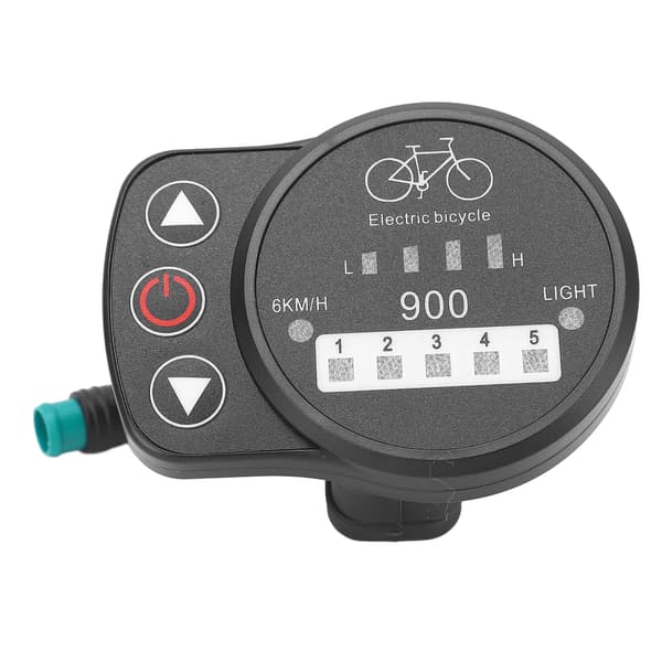 LED-måler til 36V 48V elcykel med hastighedsvisning, batteri, forlygte, kompatibel med KT-controller