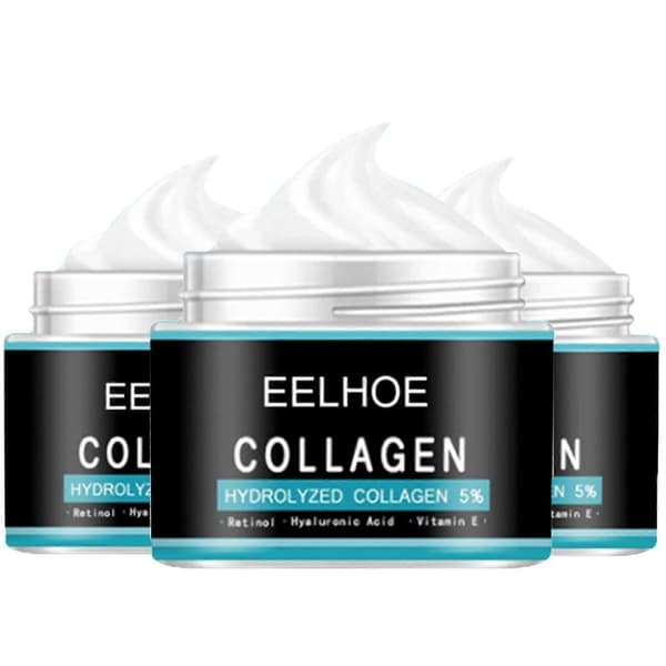 3-pack kollagen anti-aging och rynkreducerande kräm för män, 50g ansiktskräm, anti-aging kräm för män.