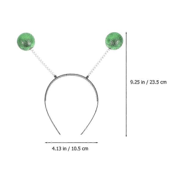 Alien Antenn Pannband Blinkande Boll Hårband Cosplay Rymdtema Alien Kostym Festpresent