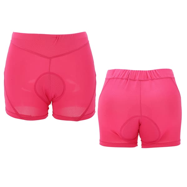 Cykelshorts för kvinnor med silikonvaddering, mjuk resår, andas.