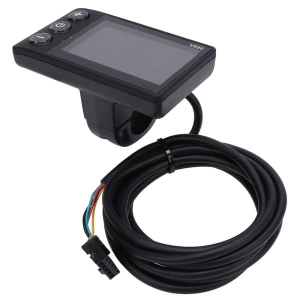 Vandafvisende LCD-cykeldisplay med multifunktionelt kontrolpanel til 22,2 mm styr.