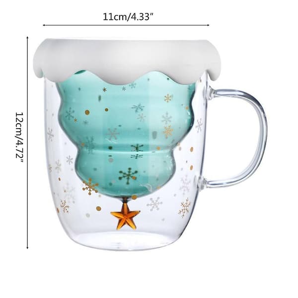 Juletre Glasskrus Kaffekopp Julegave Vannkopp Glasskopp