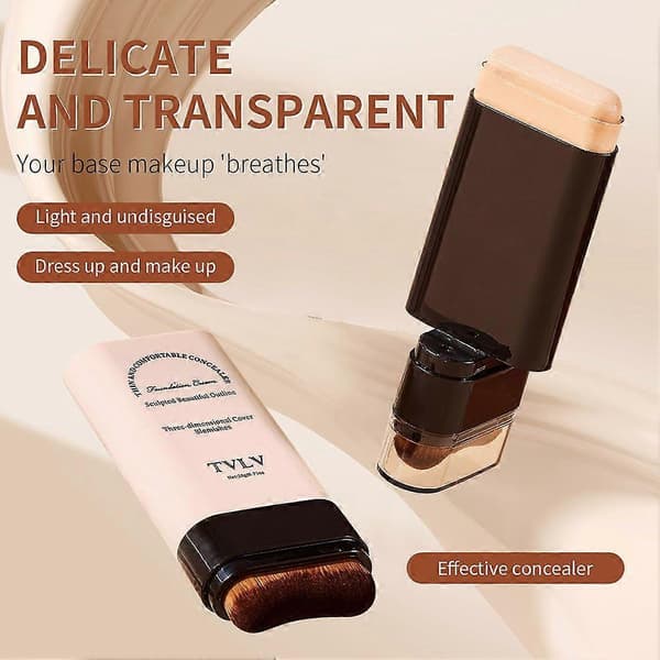 TVLV kremstiftfoundation (med børste), Essence highlighting stick, langvarig concealerstift