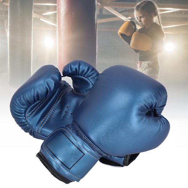 2 st boxhandskar för barn 3-10 år Träning Fighting Kickboxning Blå