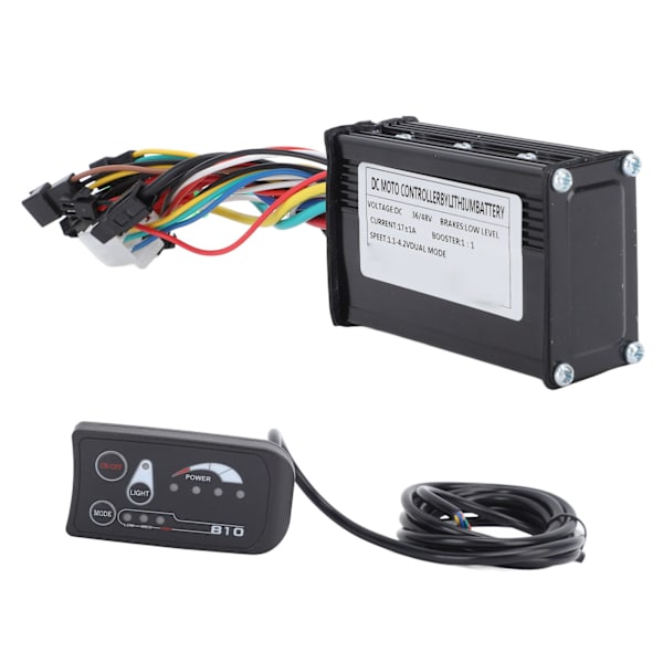 Elektrisk Cykel Controller Kit 3 Tilstande 17A med Panel S810 til 250W-350W DC 36V 48V Motor