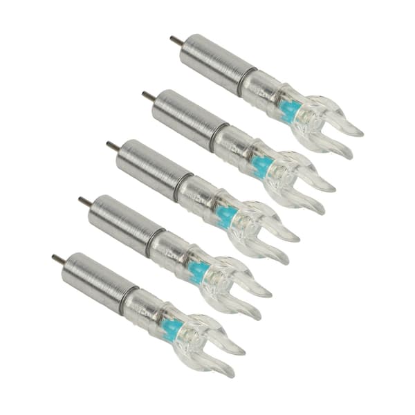 5 st LED-lysande pilspetsar med batteri för 6,2 mm innerdiameter (0,24 tum) pilbåge och pil tillbehör - Blå