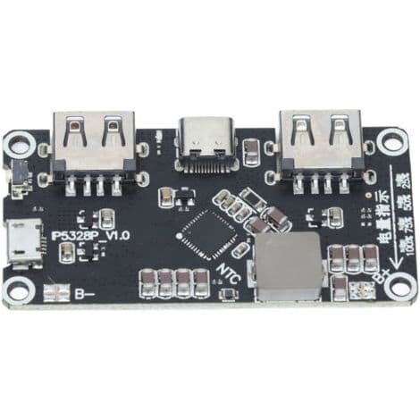 IP5328P hurtiglade-modul, 3,7V til 5V/9V/12V boost-laderkort for batterier