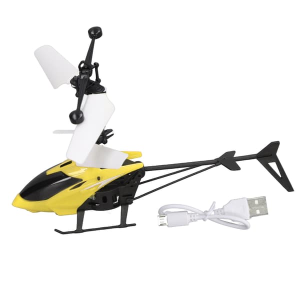 RC Mini Helikopter Stabil Induksjon Lysende Fallsikker Leke Gul