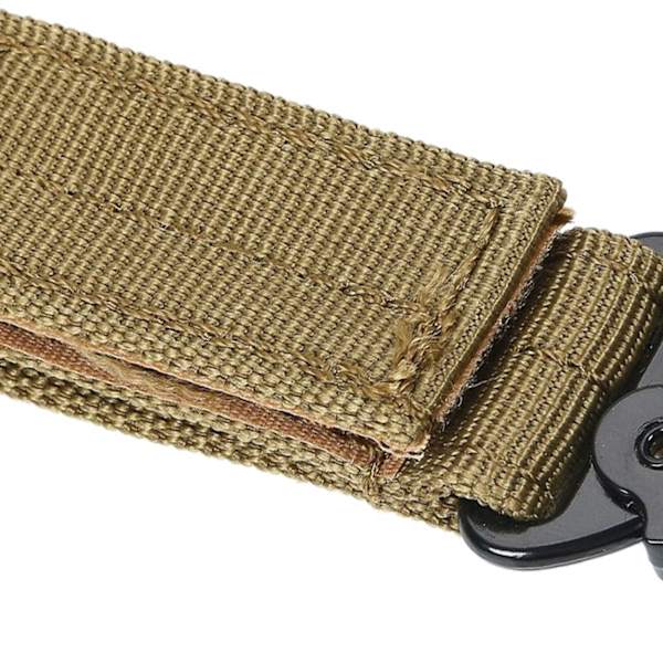 Multifunktionel nylonkrog til udendørs brug, camping, klatring, nøglering, khaki