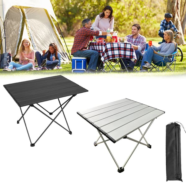 Rullbart sklisikkert minipiknikbord, lett, for camping, fotturer og reiser