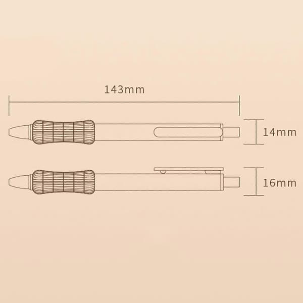 4-pack tecknade stiftpennor – 0,5 mm stiftpennor för ritning och teckning