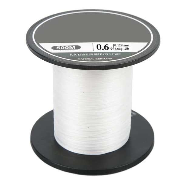 PE flätad fiskelina, 8 trådar, 500m, ultrastark multifilament för havsfiske, vit