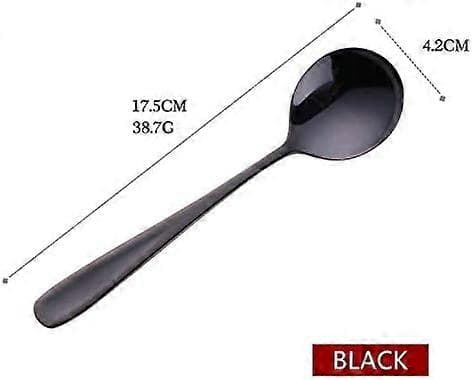 18 cm lusikat, 6 keittolusikan setti, 18/10 ruostumatonta terästä