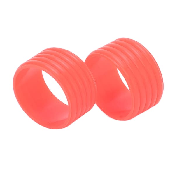 2 stk/sett silikonring for tennisracketgrep, svetteabsorberende, festende, rosa