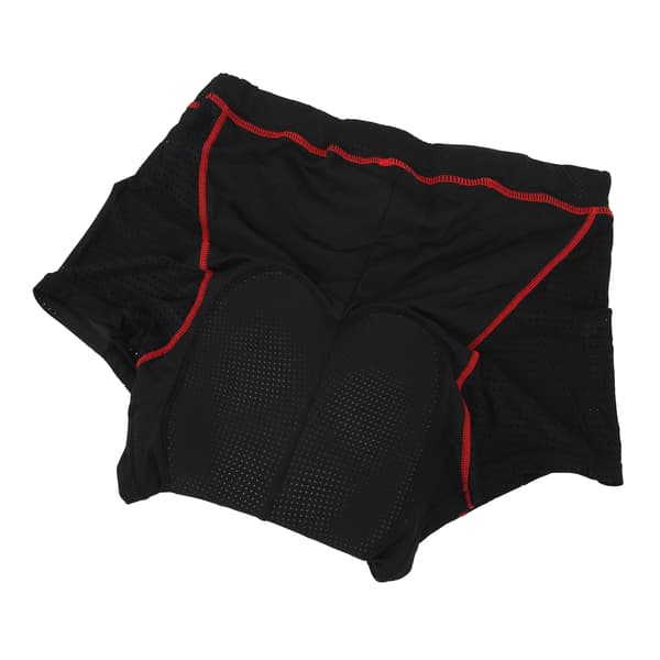 Cykelunderbukser til mænd, polyester med 5D elastisk silikonepude, hurtigtørrende, sort og blå, størrelse L
