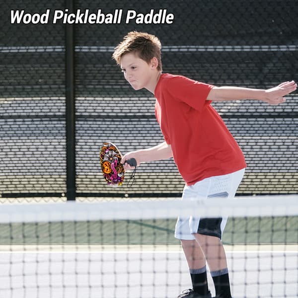 DIY Hvit Tre Pickleball Racket for Utendørs og Innendørs Sport