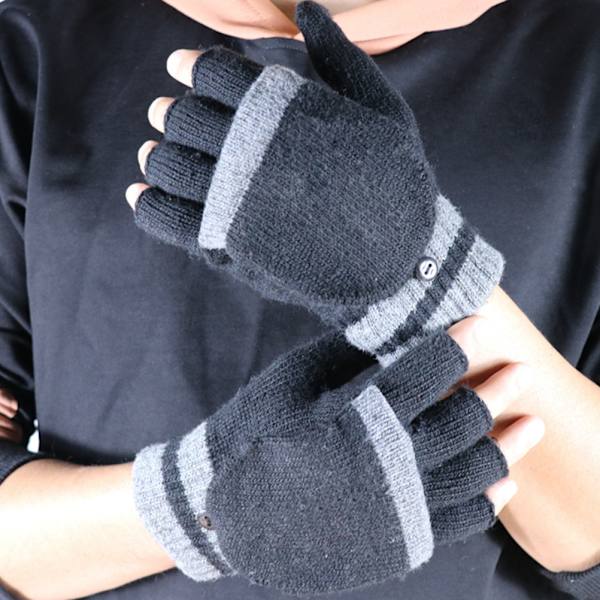 USB-opvarmede handsker til vinter, varme hænder, halvfinger, fuldt vaskbare, unisex