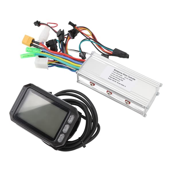 Borstlös motorstyrenhetssats 36V/48V 500W 28A med LCD-display för elcyklar