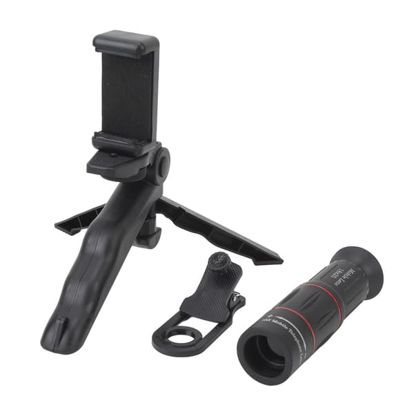 18X Monokulært Teleskop for Smarttelefon med Adapter, Klart Syn, Høy Effekt, Lettvekt