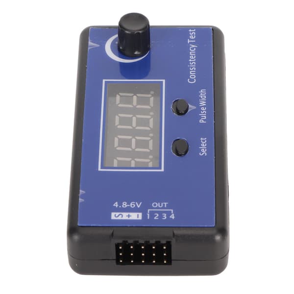 Digital RC Servo- og ESC-tester, konsistent ABS, praktisk for bil, fly, helikopter, båt