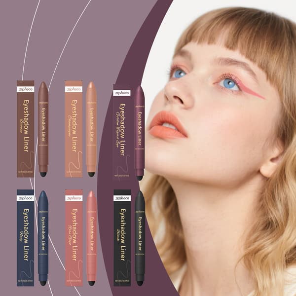 Shadow Liner 2 i 1 Eyeliner Ögonskugga - 2-i-1 Ögonmakeup Eyeliner + Ögonskugga Kladdfri & Vattenresistent