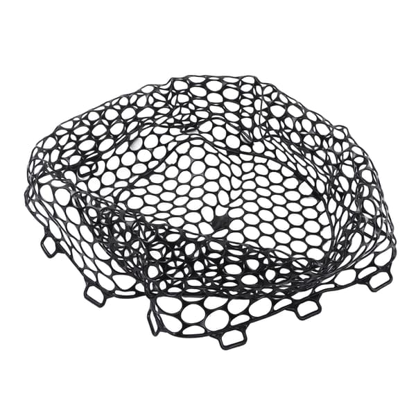 Udskiftningsfluefiskenet, dyb gummi, 32 cm, sort, kryptografisk net, letvægts