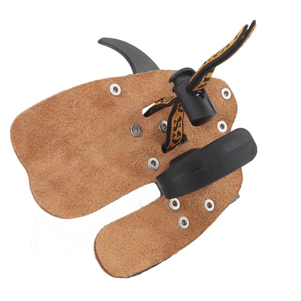 Fingerskydd för recurvebåge, ergonomisk design, halkfri, äkta läder, XL